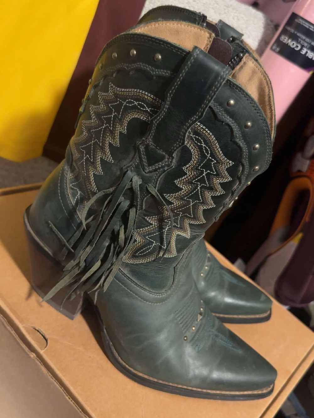 Durango boots worn once for wedding